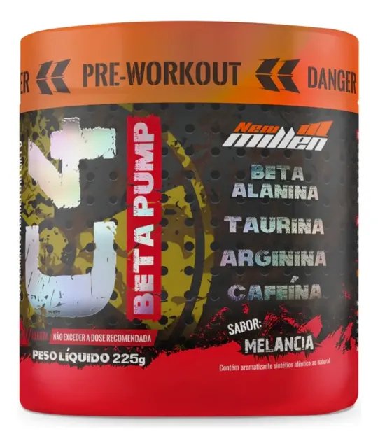 Suplementos Pré Treino C4 Beta Pump Pote De 225g New Millen