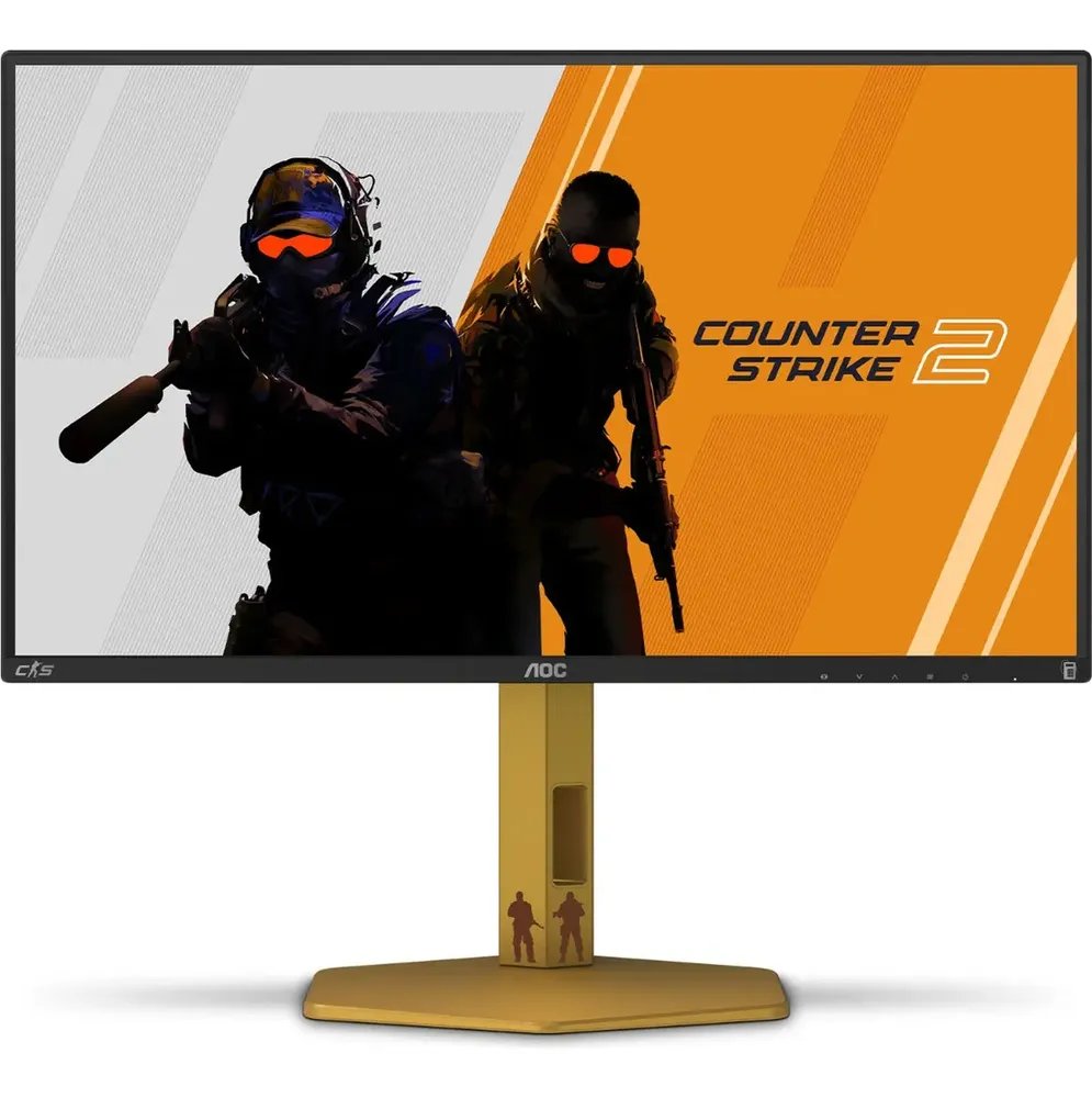 Monitor Gamer Aoc Counter-strike 24.5  310hz 0,3m - Cs25g/78 Preto/dourado 127/220v