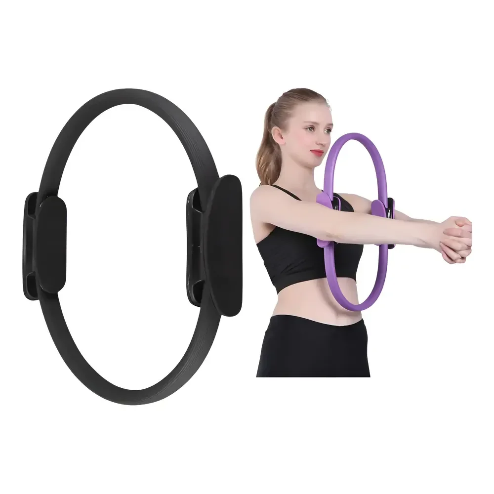 Anel Arco Pilates Yoga Fisioterapia Exercicios Tonificador Preto