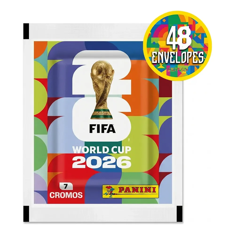 Kit 336 Figurinhas Do Álbum Copa Do Mundo 2026- 48 Envelopes