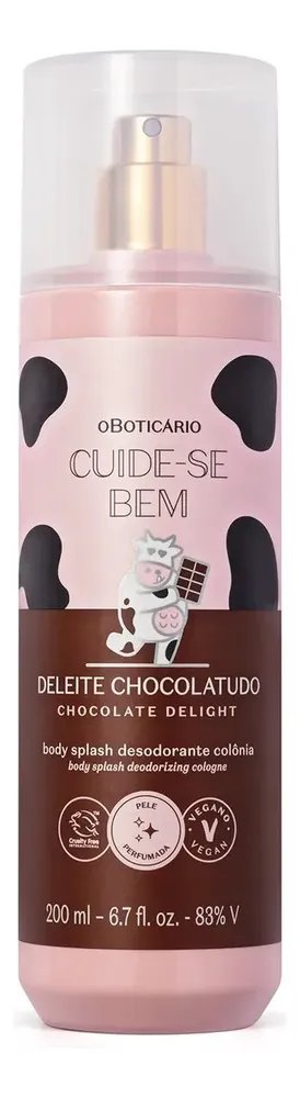 O Boticário Cuide-se Bem Body Splash Deleite Chocolatudo 200ml