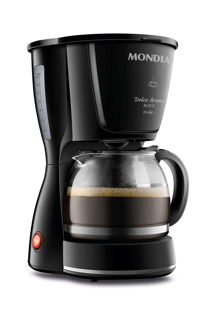 Cafeteira Elétrica Mondial Dolce Arome Black 18 Xícaras 110V