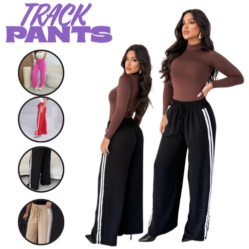 Calça Pantalona duna com listras laterias TrackPants