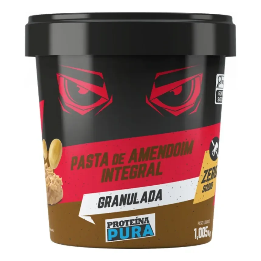 Pasta De Amendoim Integral Granulada 1,005kg Proteina Pura