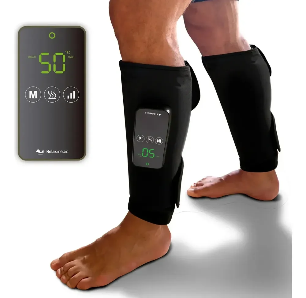 Bota Compressão Pneumatica Massageador F10 Thermo Para Panturrilha Relaxmedic