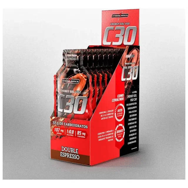 Integralmedica Energy Gel Vo2 C30 Com Cafeína - 10 Unidades