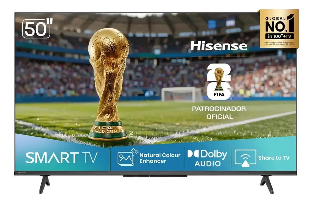 Hisense Smart TV FHD 50" Polegadas 50A4NV com HDR10, DTS Virtual X, Compatibilidade Alexa e Google Home