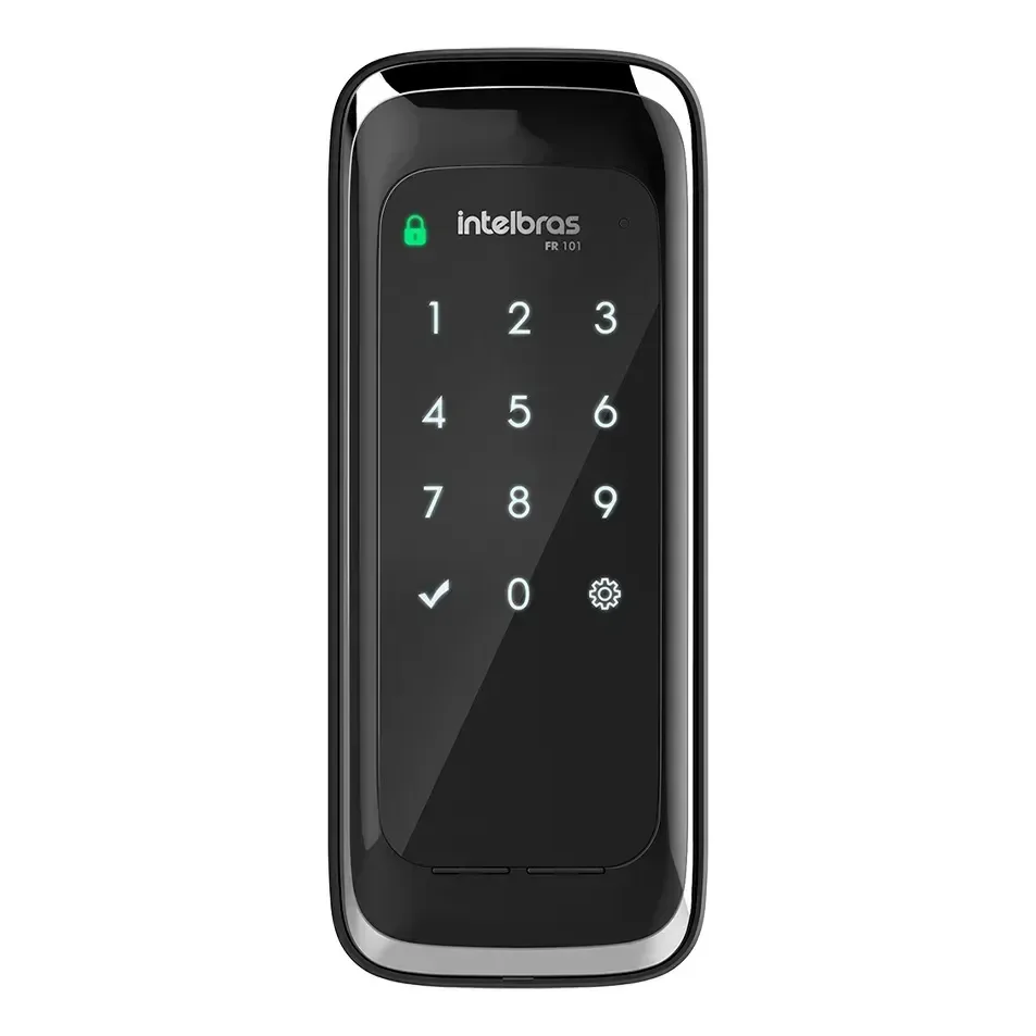Fechadura Digital De Sobrepor Intelbras Fr 101 Preto