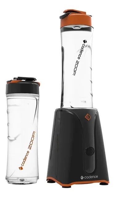 Liquidificador Cadence Zoop Contrast 2 Jarras Turbo Preto 127v