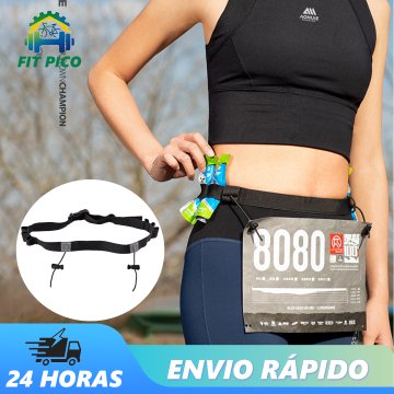 Cinto Porta Numero Para Corrida Triathlon Ciclismo Carbo Gel Para Corrida Refletivo