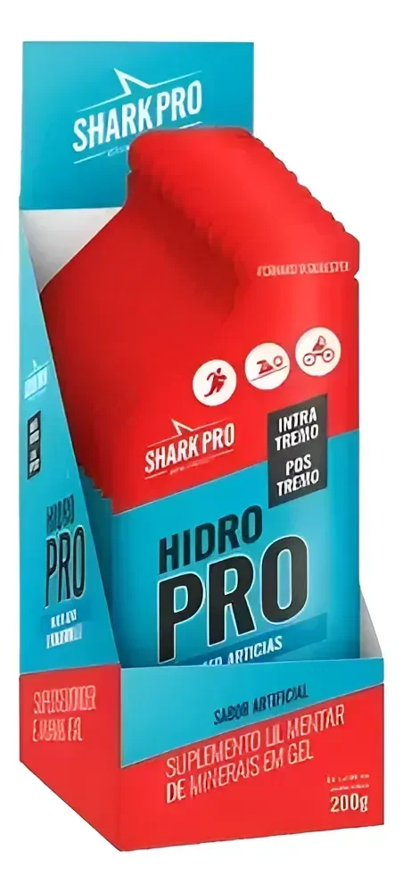 Shark-up Hidro Pro Gel Hidratante Display 10un Shark Pro Morango Silvestre
