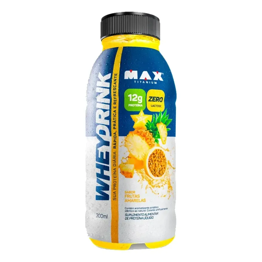 Whey Drink 300ml Isolado - Max Titanium Frutas Amarelas