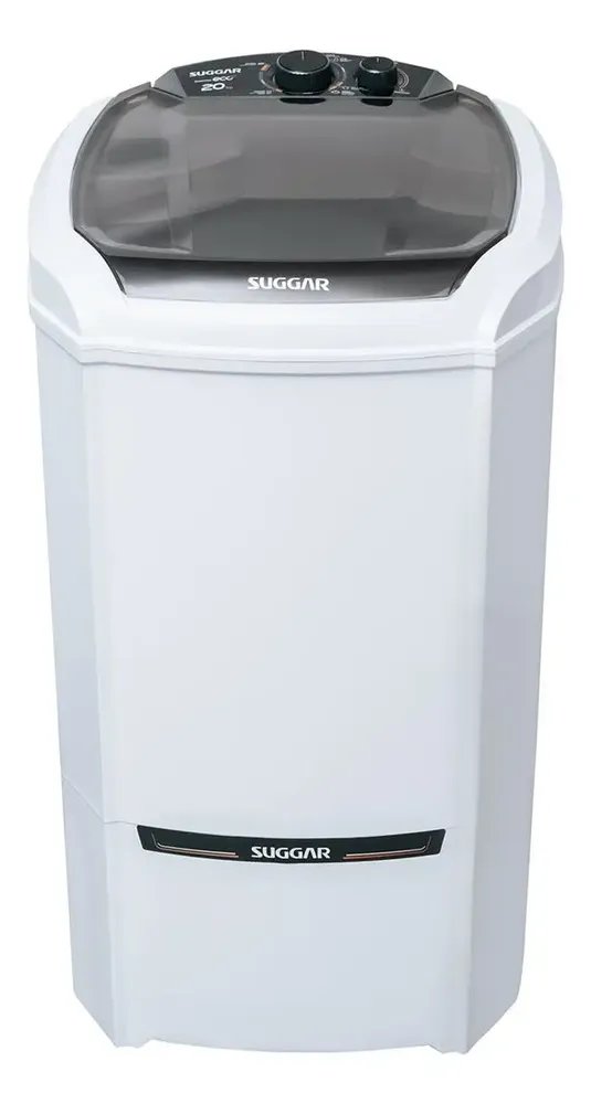 Máquina De Lavar Semiautomática 20kg Lavamax Eco Suggar 220v Branco