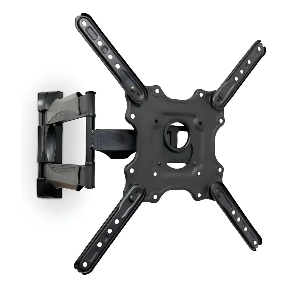 Suporte Para Tv Tri-articulado Universal 26 A 65 Polegadas Até 38kg Rotação 180° Sparkbr Padrão Vesa Cor Preto