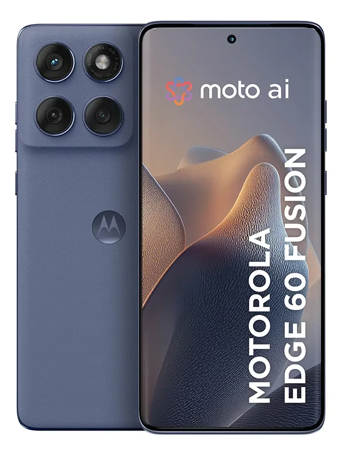 Smartphone Motorola Edge 60 Fusion 5g - 256gb 8gb Ram+8gb Ram Boost 50mp Sony Ai Camera Ip68 Nfc - Cinza Vegan Leather