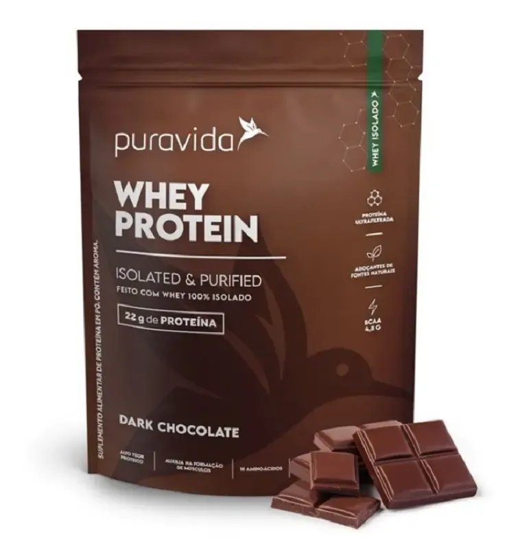 Whey Protein Isolado Dark Chocolate 450g Puravida