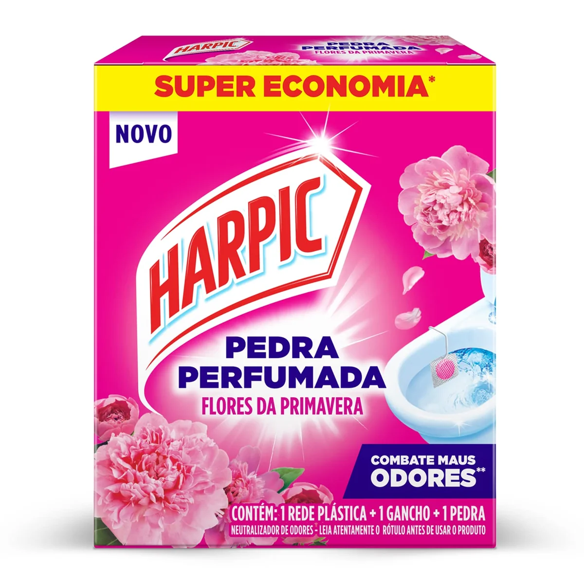 Harpic Pedra Perfumada Neutralizador de Odores Flores da Primavera 1un
