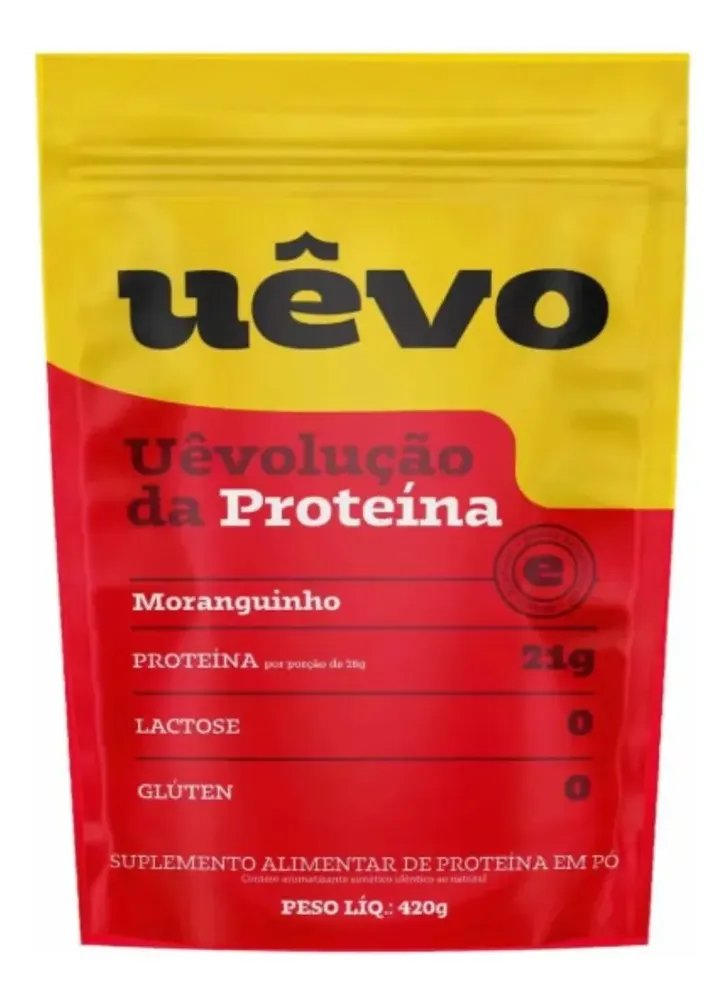 Albumina Proteina Ovo Morango 420g - Uevo Morango