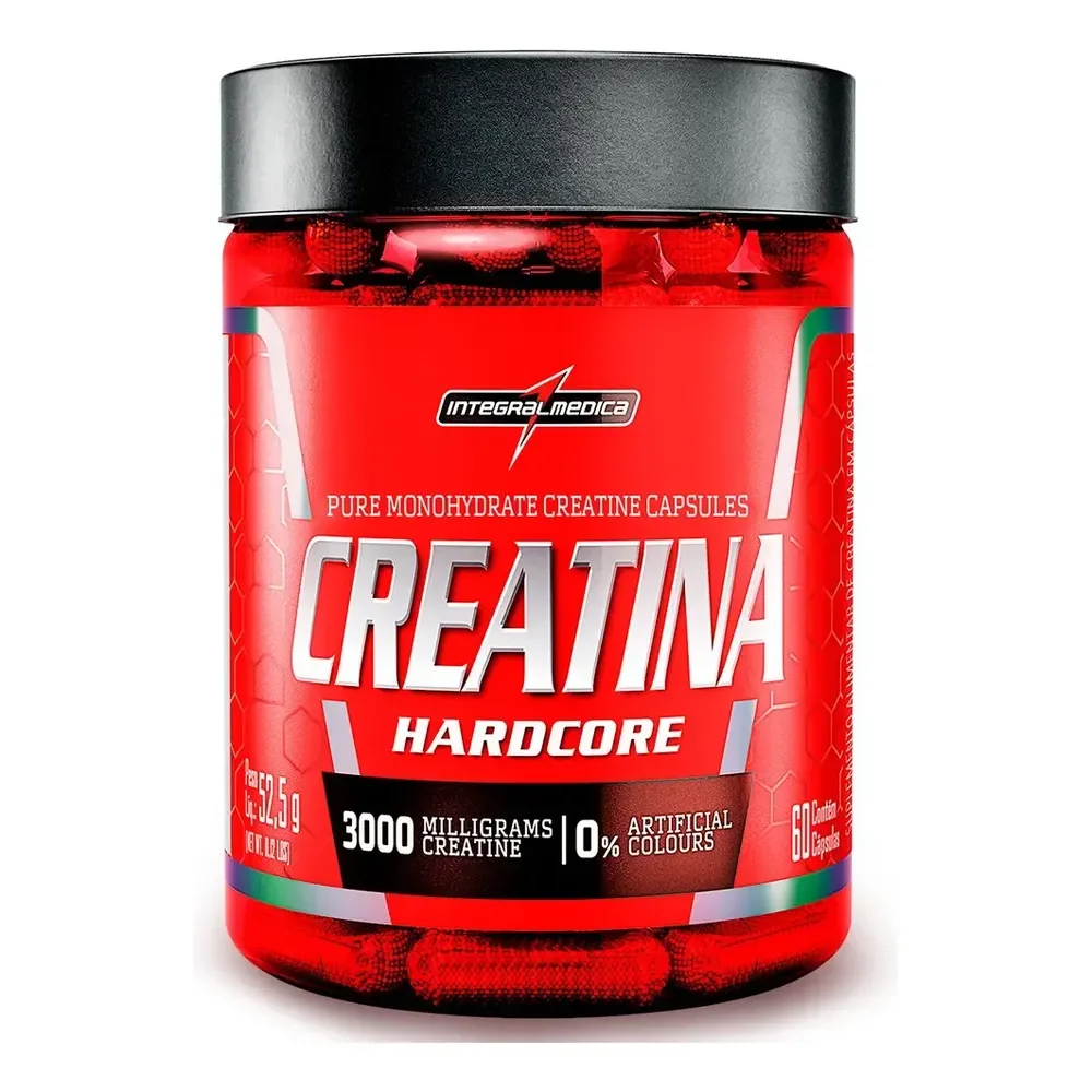 Creatina 60 Cápsulas Integralmedica - Intensidade E Foco Sem Sabor