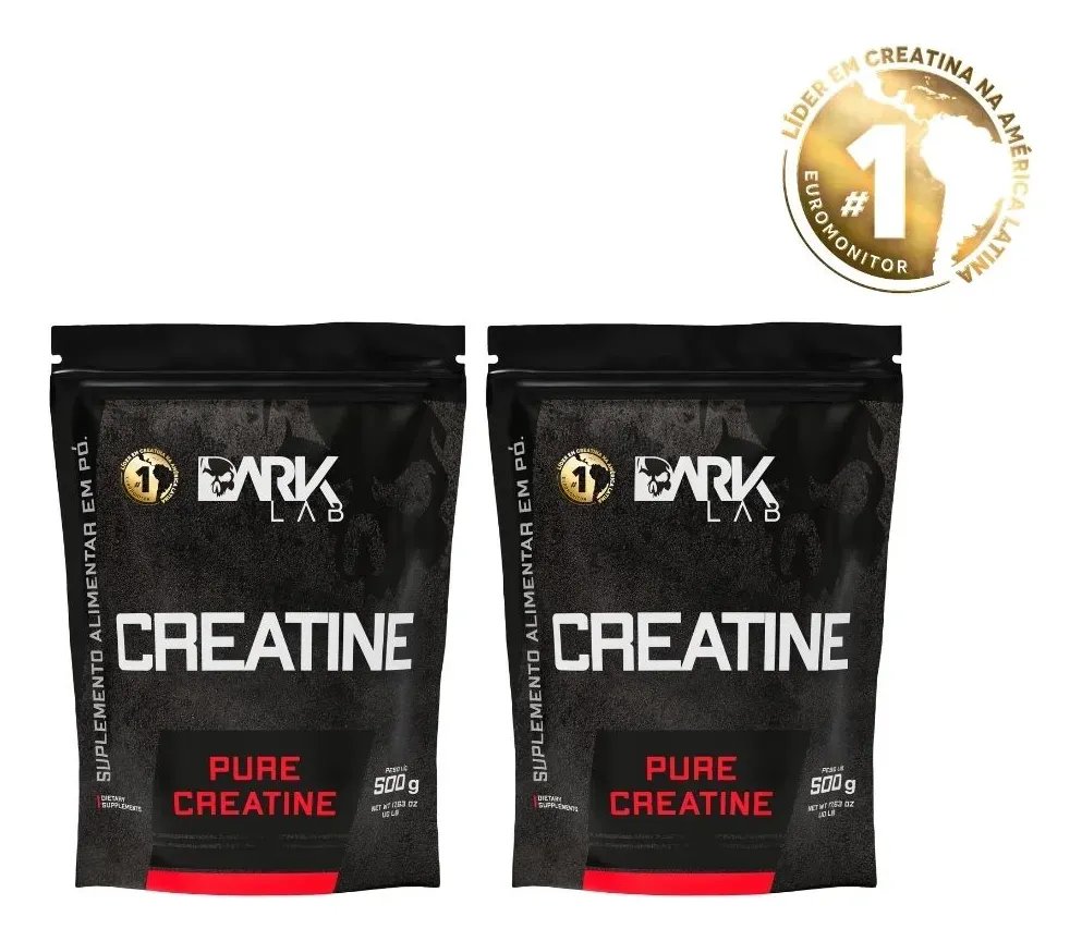 Creatina Monohidrata Pura 1kg (2 Unidades De 500g)  Dark Lab