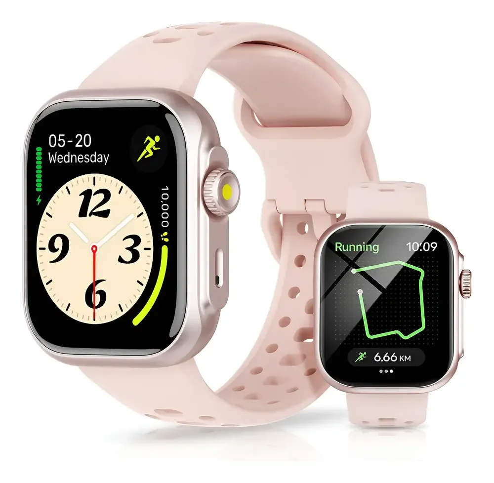 Relógio Smartwatch Bettdow Fb041 47 mm Esportivo Alexa E Gps 1.85 Cor Rosa