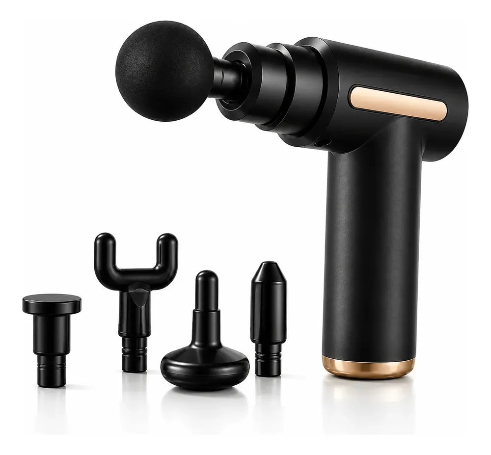 Massageador Pistola Elétrica Profissional Muscular Portátil 127/220v Preto