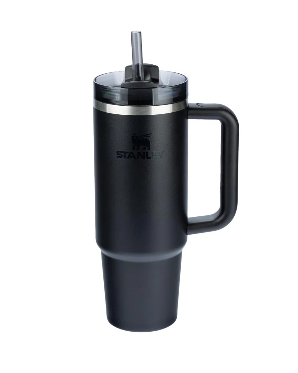 Stanley - Copo Quencher H2.0 FlowState 887ml - Copo de aço inoxidável com tampa, isolamento a vácuo, para água, chá gelado, café, smoothies e muito mais, Black 2.0