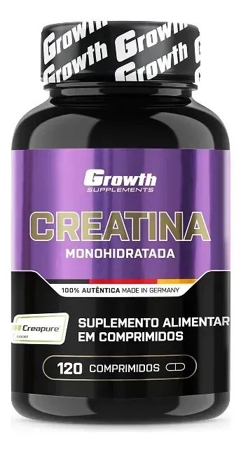 Creatina Growth Supplements em comprimidos Sem sabor de 120 un