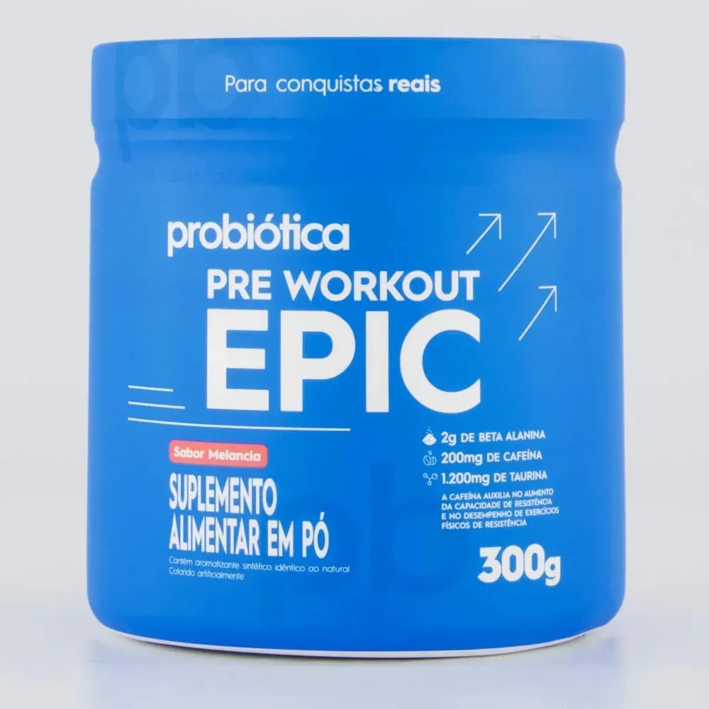 Pré Treino Probiótica Epic - 300g Melancia