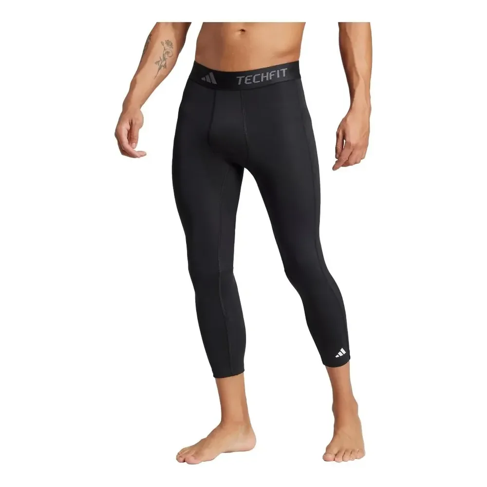 Legging Treino 3/4 Techfit Compression adidas Preto / Black M