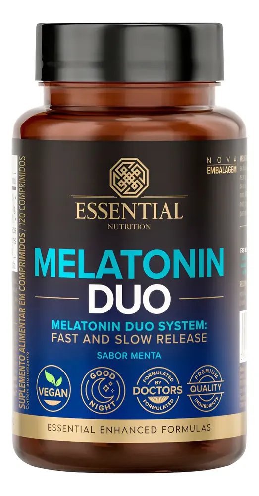 Melatonina Essential Nutrition em comprimidos sabor Menta x 200mg de 120 un