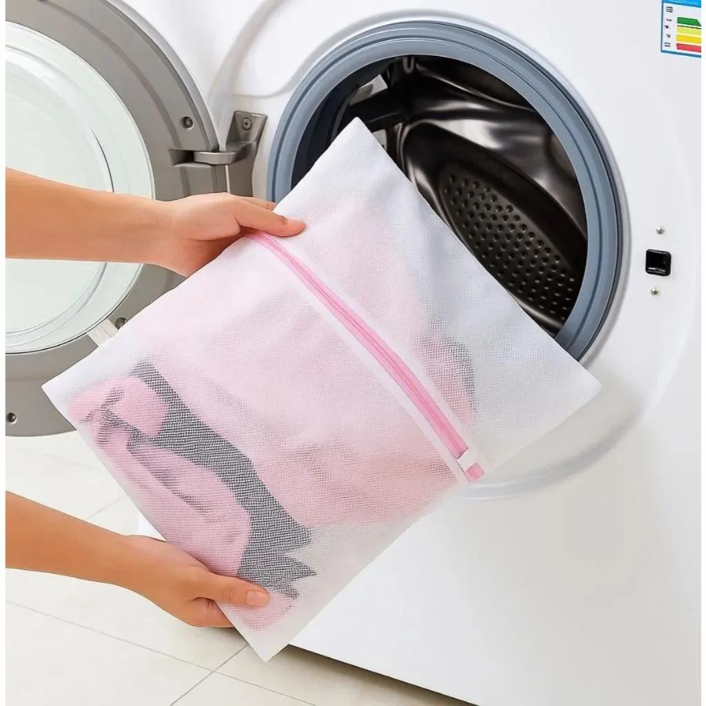 Sacos de Lavar Roupa com Ziper Lavadora Max Clean Saco para Maquina de Lavar Protege Roupas