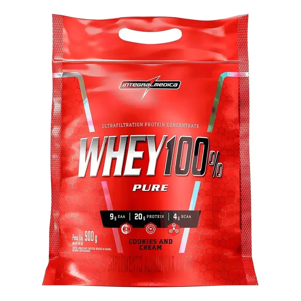 Integral Médica 100% Concentrado Whey Protein Cookies Força Cookies