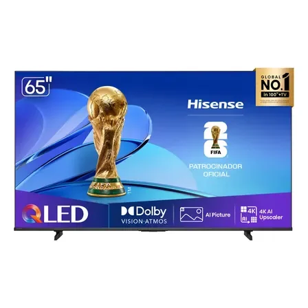 Smart Tv Hisense Hi-qled 4k 65" Polegadas Com Dolby Vision, Dolby Gaming, Alexa E Google - 65q6qv