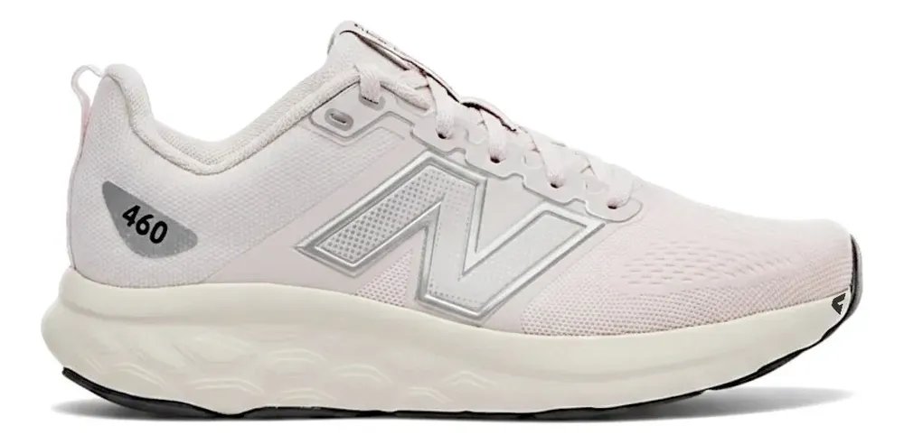 Tenis New Balance 460 V4 Feminino Rosa Claro E Prata Liso 38 Br