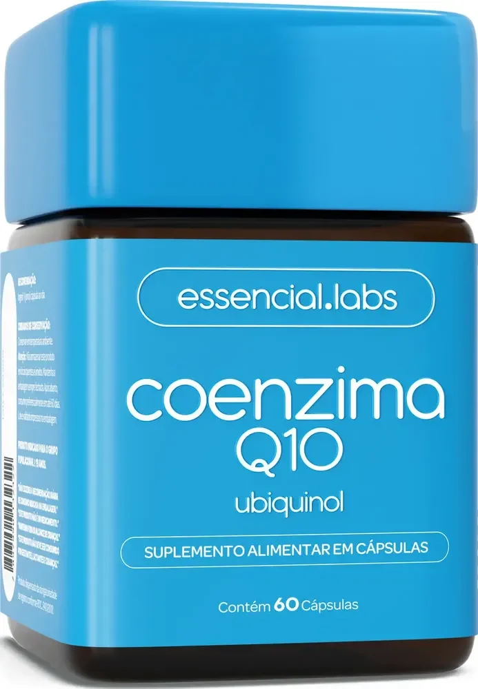 COENZIMA Q10 UBIQUINOL 100mg por Cápsula - 60 Cápsulas - Fórmula Concentrada com 100% de Pureza e Matéria-Prima Importada