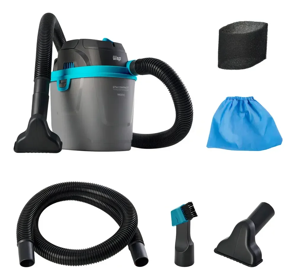 Aspirador De Pó E Líquido Portátil Wap Gtw Compact 1400w 5,5L 220V