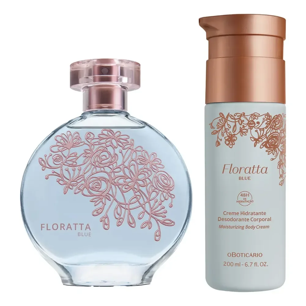 Floratta Blue Colônia 75ml + Creme 200ml Floral