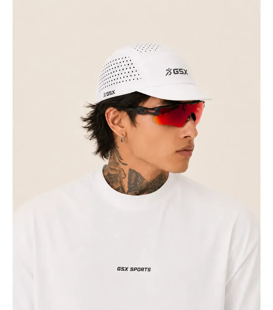 Boné Corrida Aba Curta Ultra Leve Airtech Pro Performance Branco Único