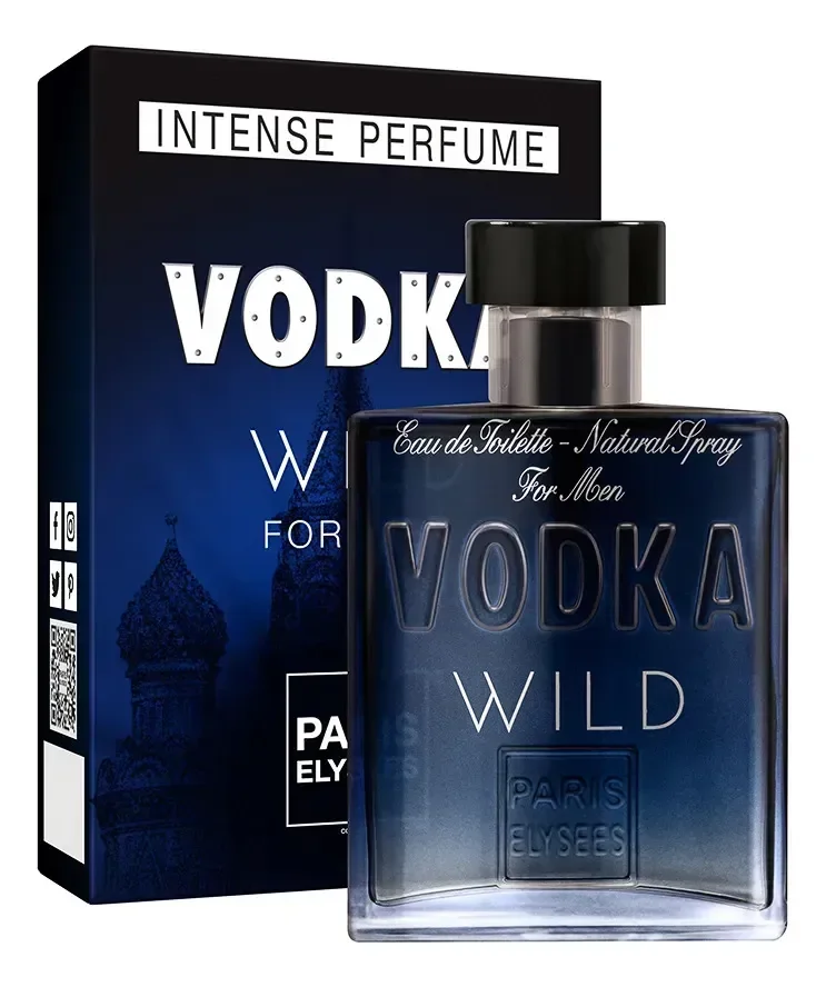 Perfume Vodka Wild Paris Elysees Masculino Intense 100ml