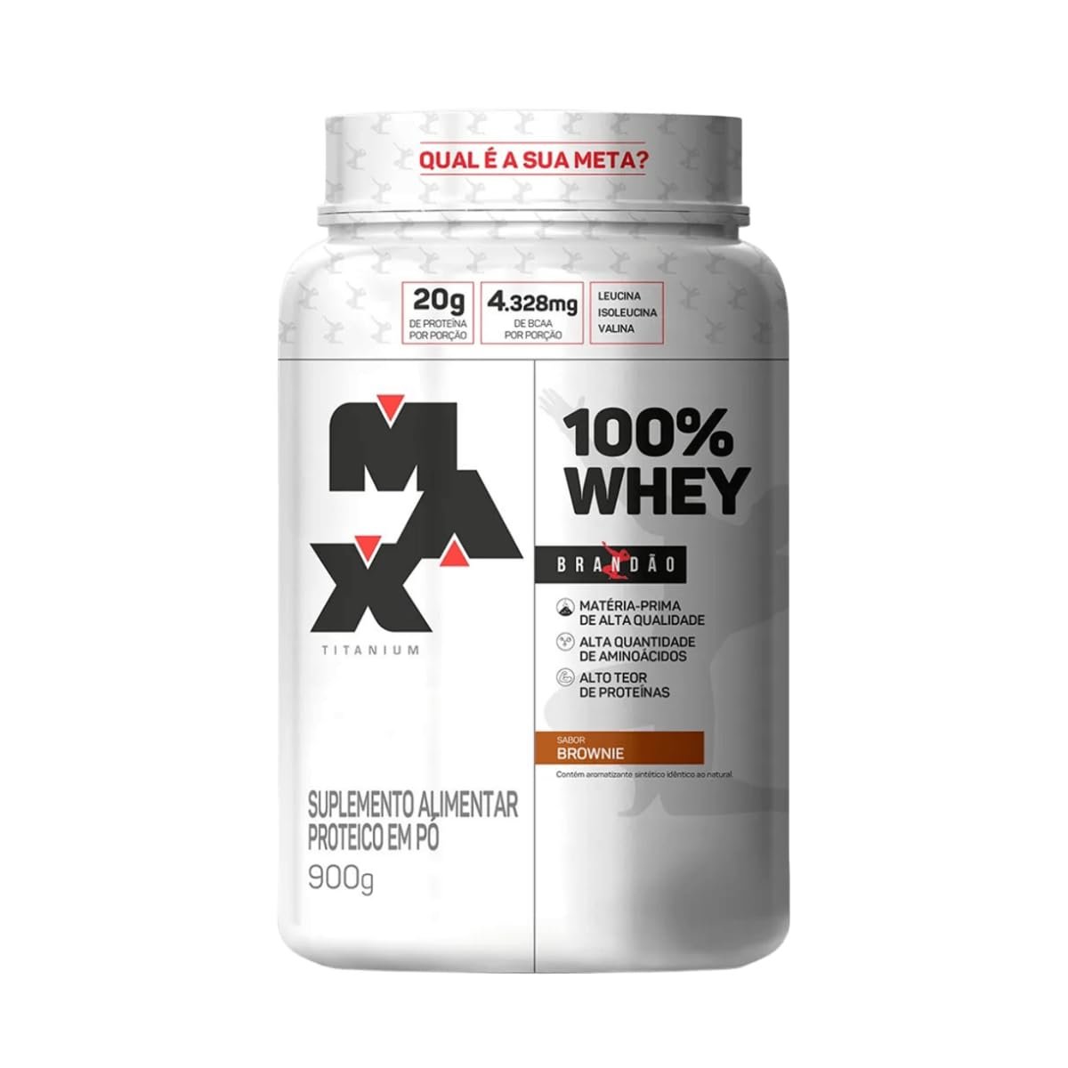 100% Whey (900g), Brownie, Max Titanium