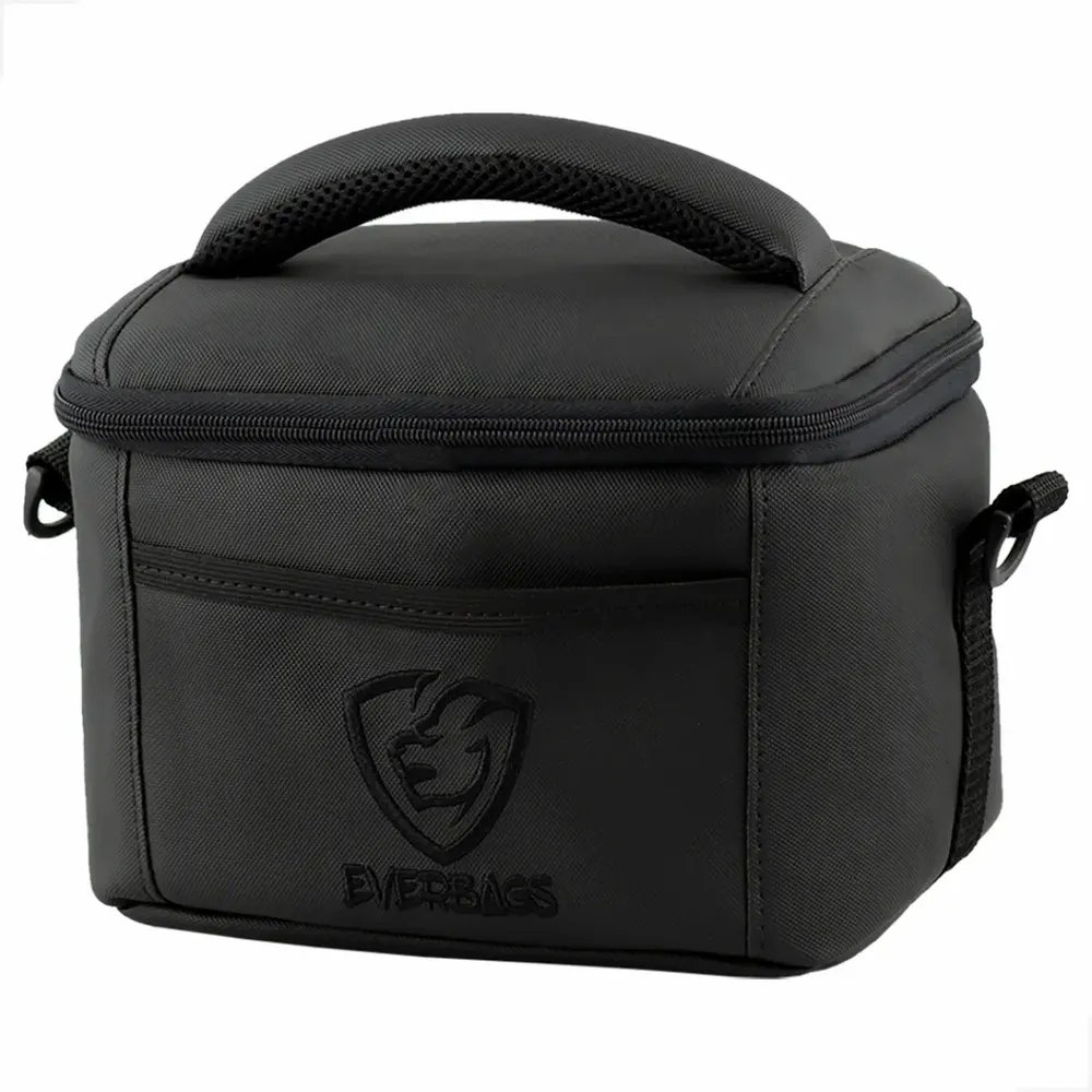 Lancheira térmica Everbags Fit-lancheira 7L em tecido emborrachado Preto