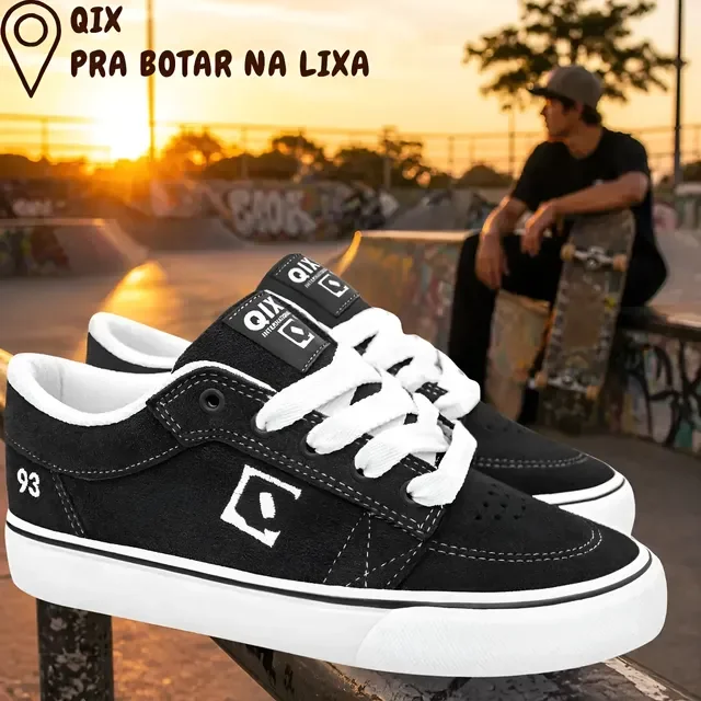 Tênis Unissex Qix Ninety Three Original Confortável Skate