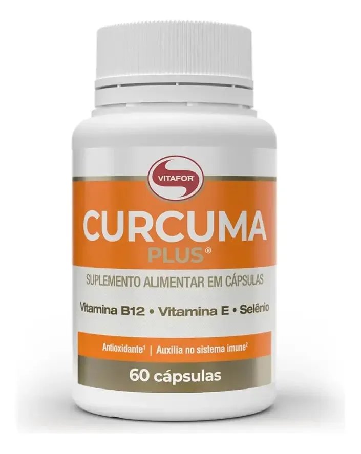 Cúrcuma Vitafor em cápsula Sem sabor x 45g de 60 un
