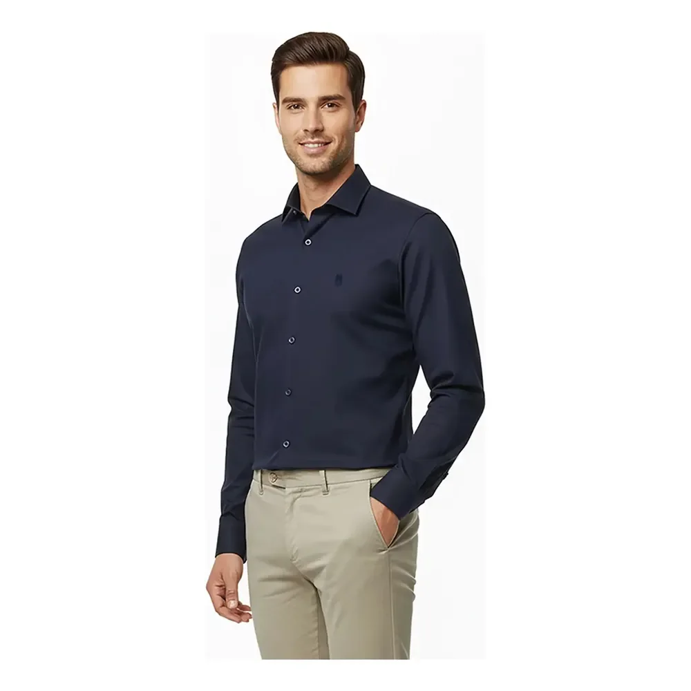 Camisa Masculina Slim Fit Polo Wear Marinho G