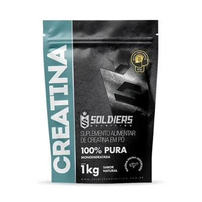 Creatina Monohidratada 1Kg - 100% Pura Importada - Soldiers Nutrition