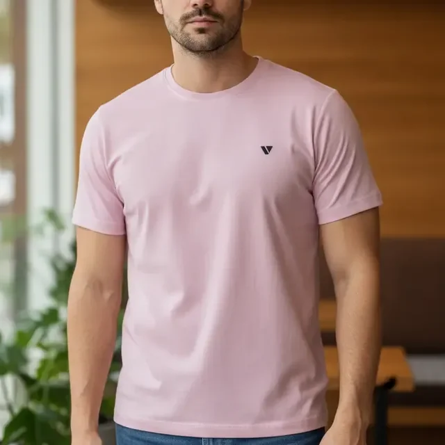 Camiseta Masculina Camisas Slim Voker 100% Algodão Atacado