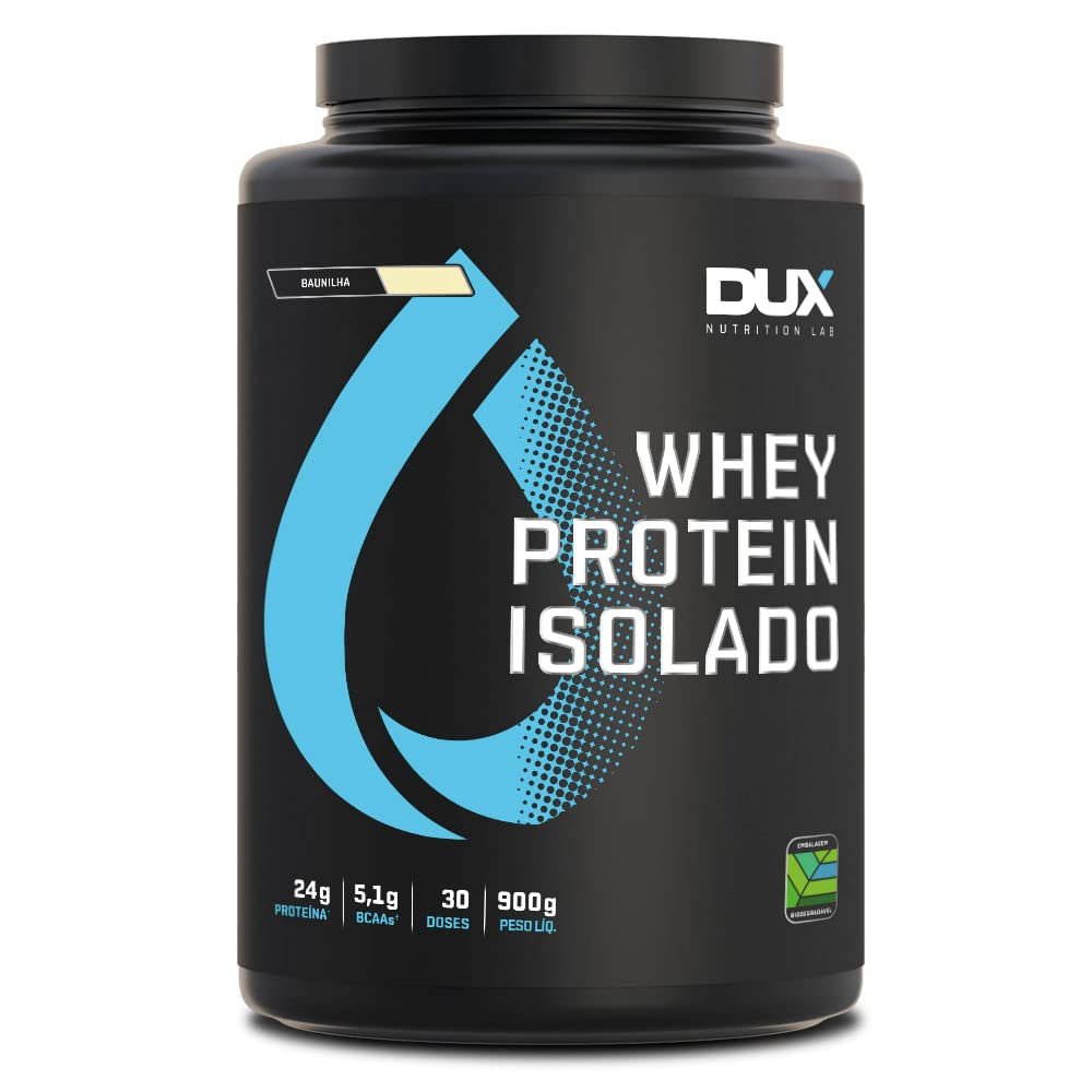 Whey Protein Isolado Baunilha Pote 900g – Contribui para os Resultados e Auxilia a Recuperação Muscular – Dux Human Health