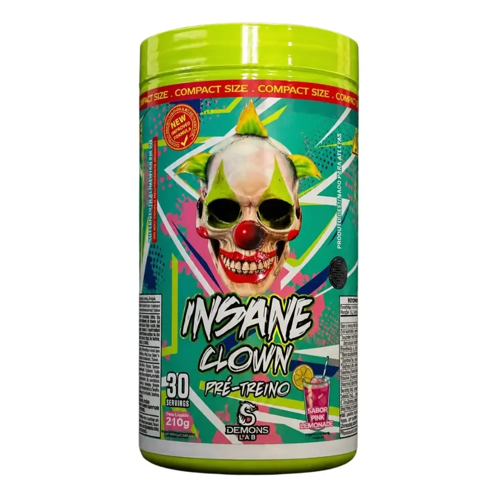 Demons Lab Insane Clown Suplemento Em Pó Energético Pink Lemonade