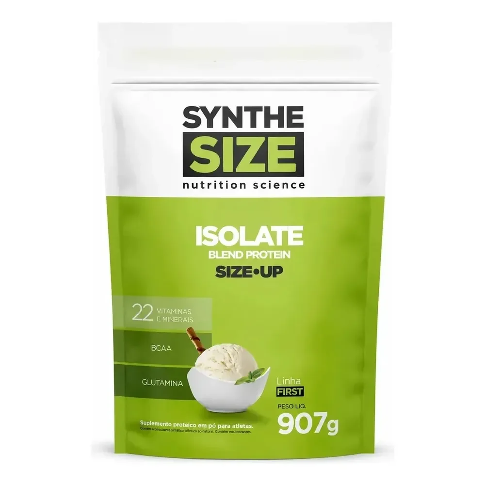 Whey Protein Isolate Blend Synthesize 907g Refil Baunilha